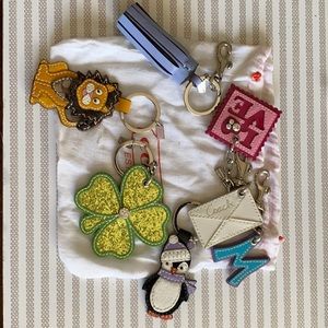 COACH keychains never used. Sold as a set of 6